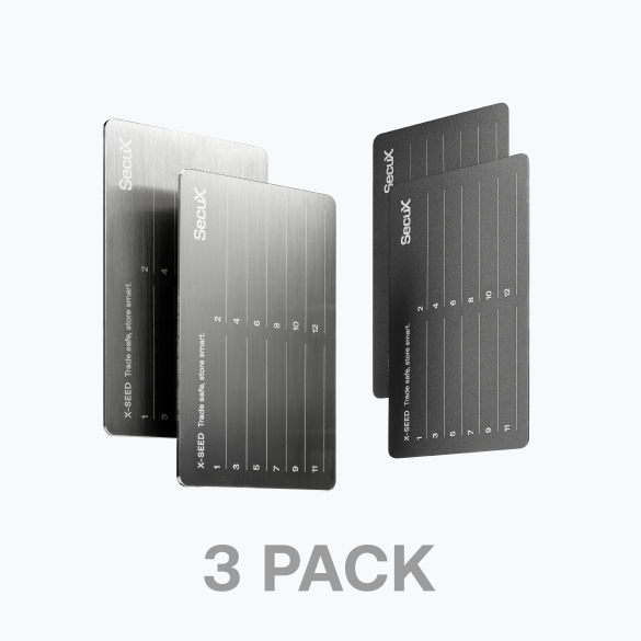 X-SEED 助記詞安全保護組 | 超值優惠 3 入組合